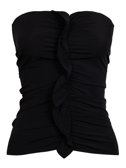 Ruffle-Detailing Top