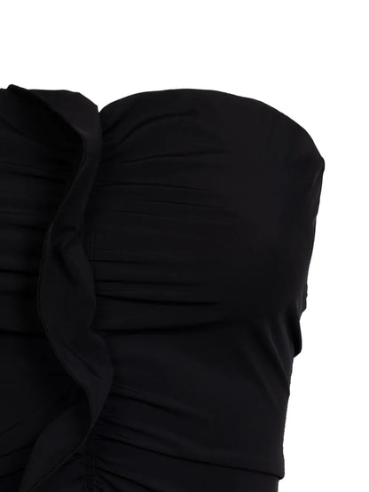 Ruffle-Detailing Top