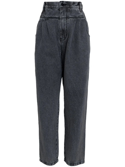 Pleat-Detail Jeans