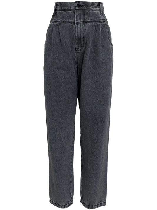 Pleat-Detail Jeans