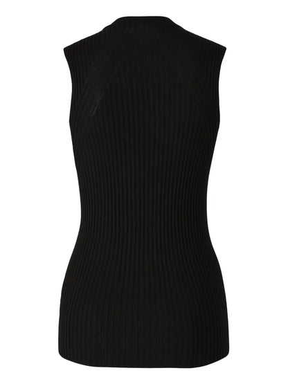 Ribbed Silk Tank Top