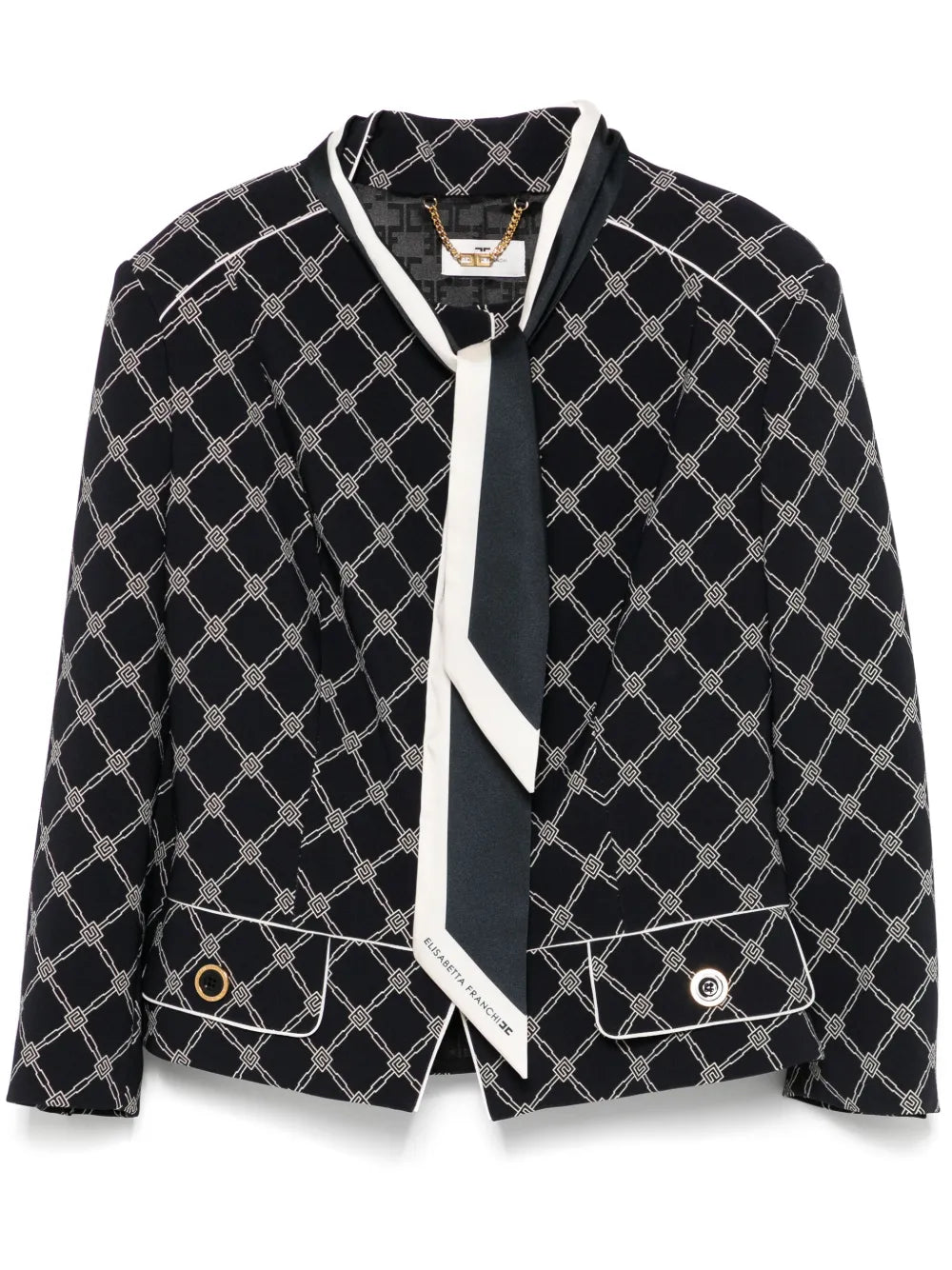 Printed Crepe Jacket