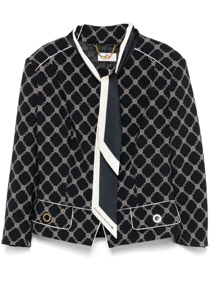 Printed Crepe Jacket