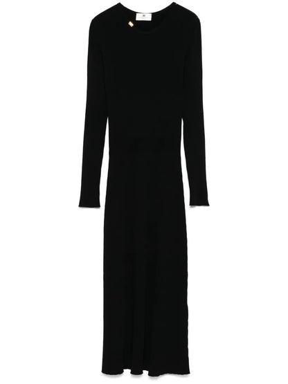 Ribbed-Knit Midi Dress