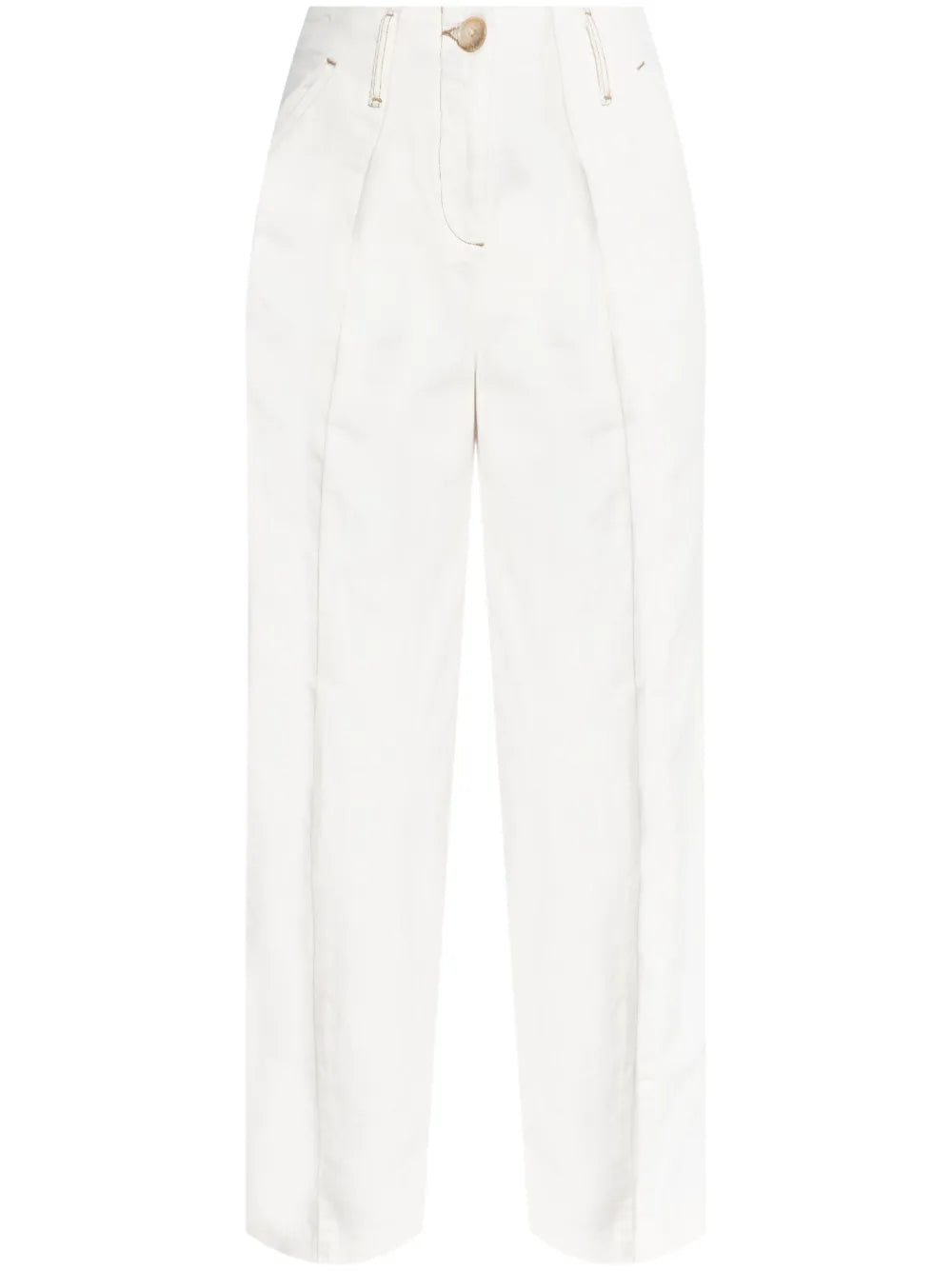 Cotton Wide-Leg Trousers