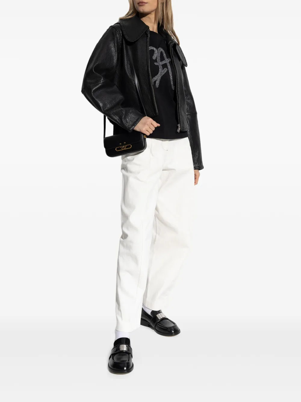 Cotton Wide-Leg Trousers