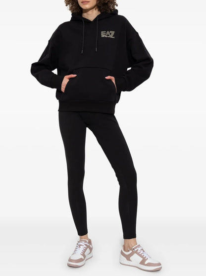 Raised-Logo Hoodie