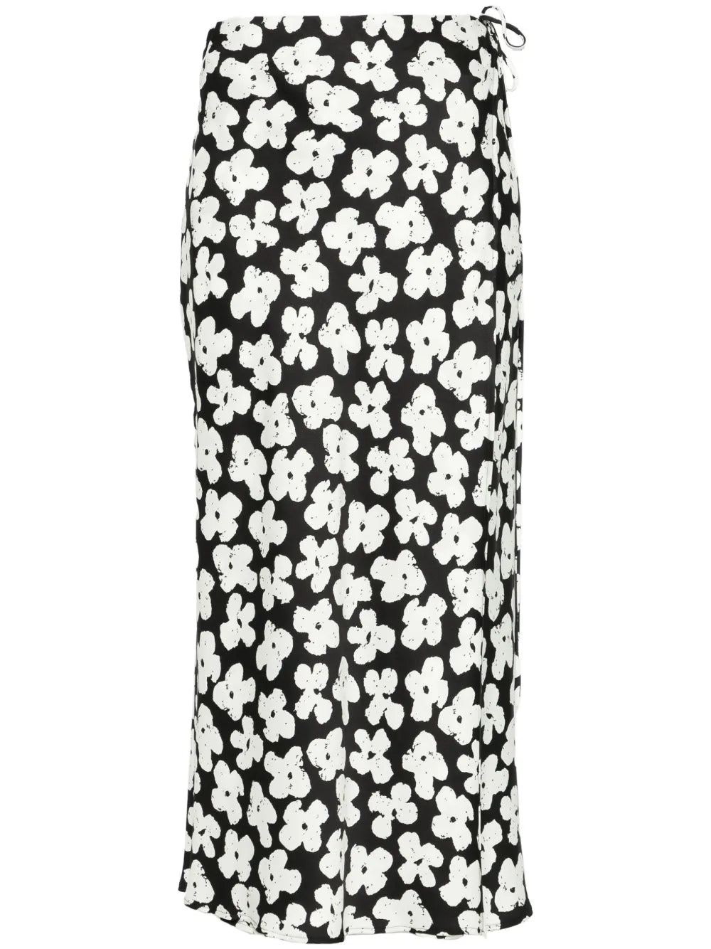 Floral-Print Midi Skirt