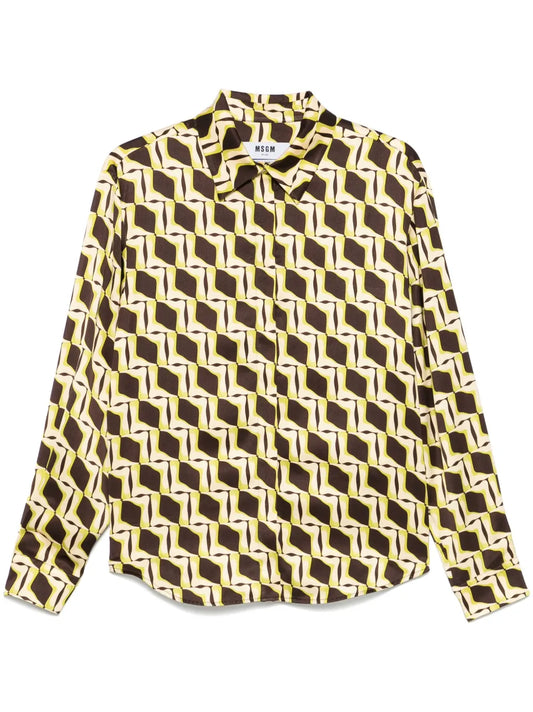 Geometric-Print Shirt