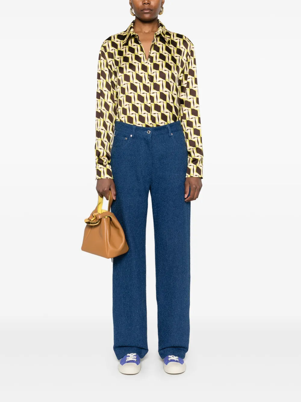 Geometric-Print Shirt