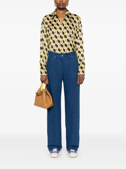 Geometric-Print Shirt