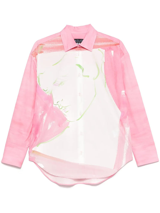 Hall Illustration-Print Shirt