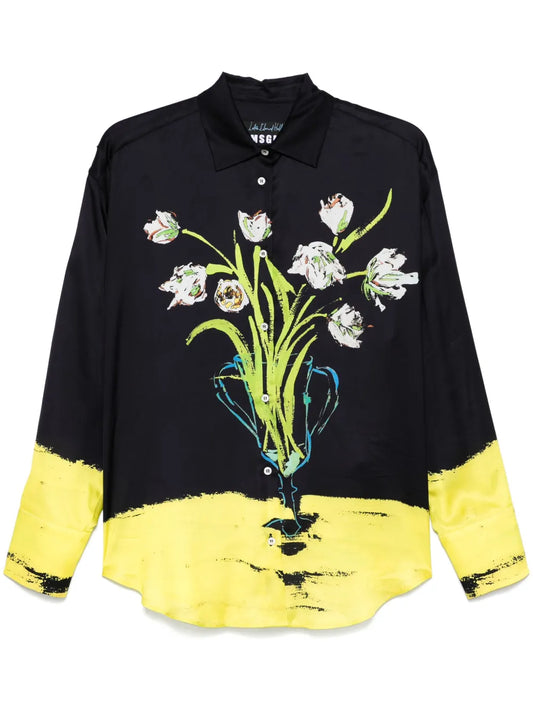 Floral-Print Shirt