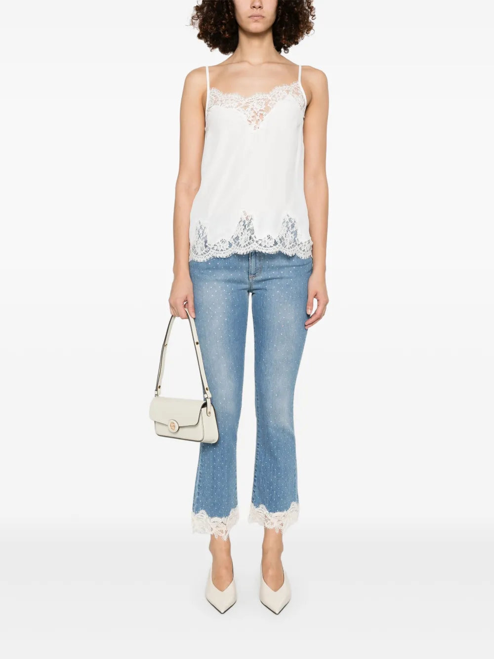 Rhinestone-Embellished Jeans