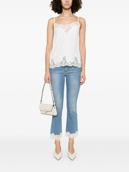 Rhinestone-Embellished Jeans