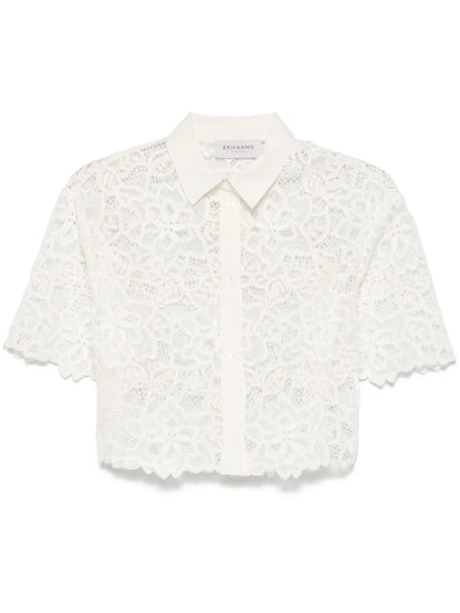 Floral-Embroidered Shirt