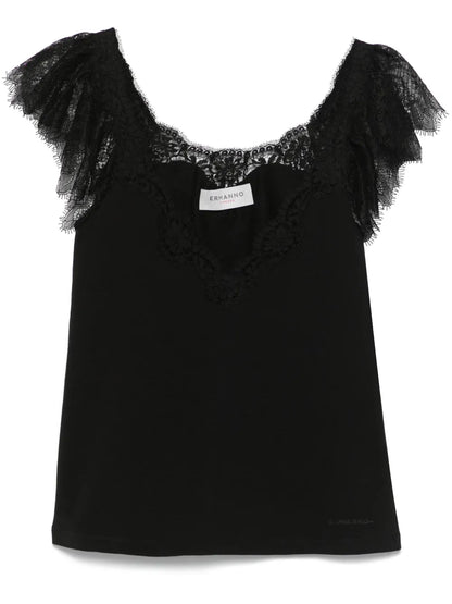 Lace-Trim Tank Top