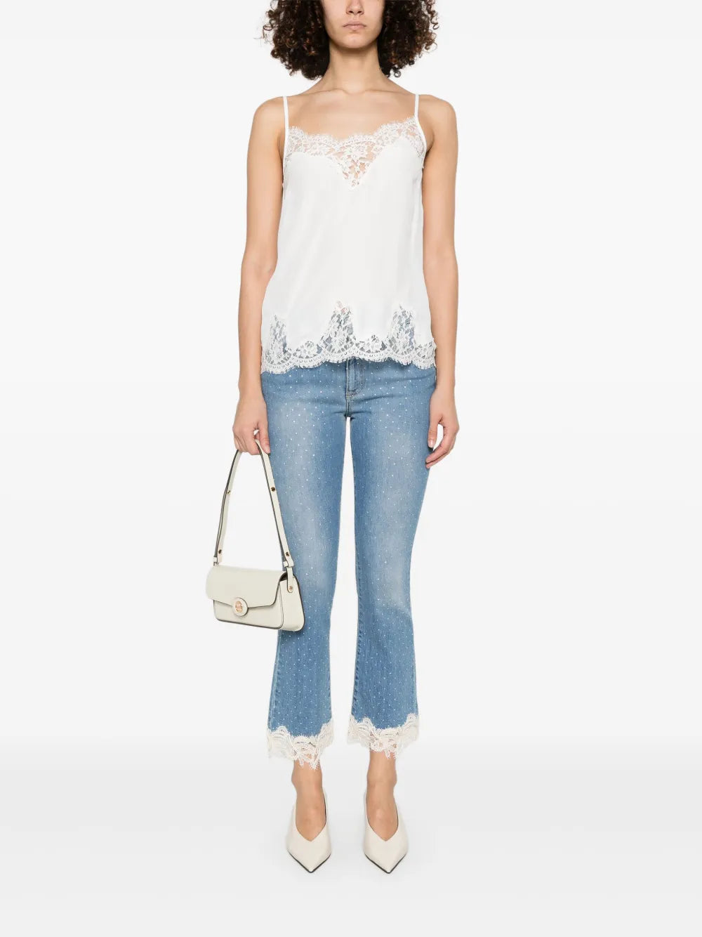 Lace-Trim Tank Top