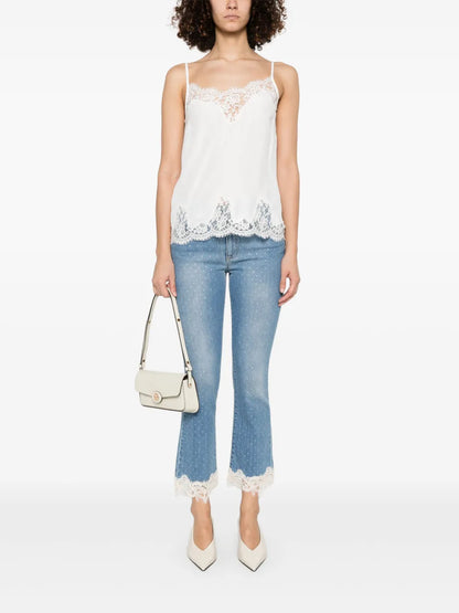 Lace-Trim Tank Top