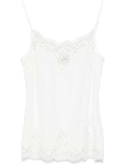 Lace-Trim Tank Top