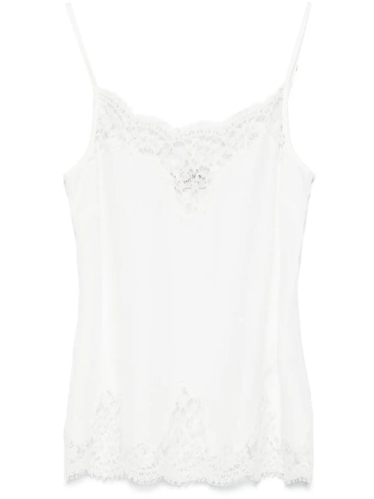 Lace-Trim Tank Top