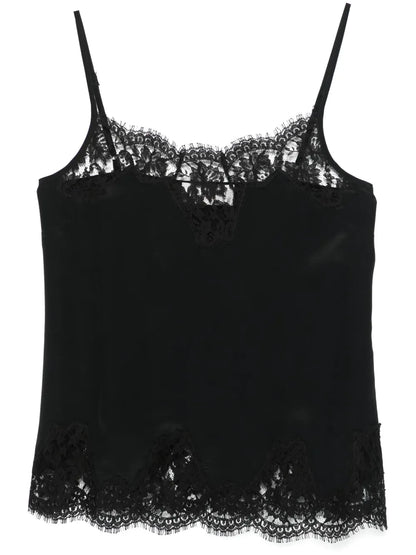 Lace-Trim Tank Top
