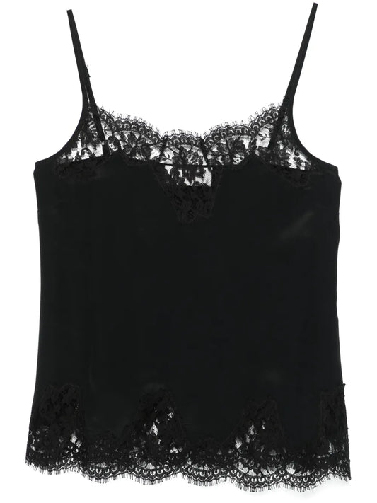 Lace-Trim Tank Top