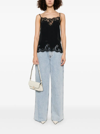 Lace-Trim Tank Top