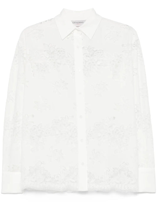 Floral-Embroidered Blouse