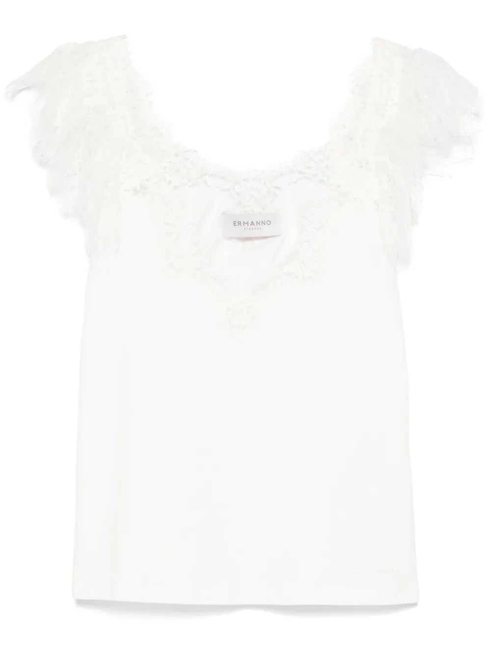 Lace-Trim Tank Top