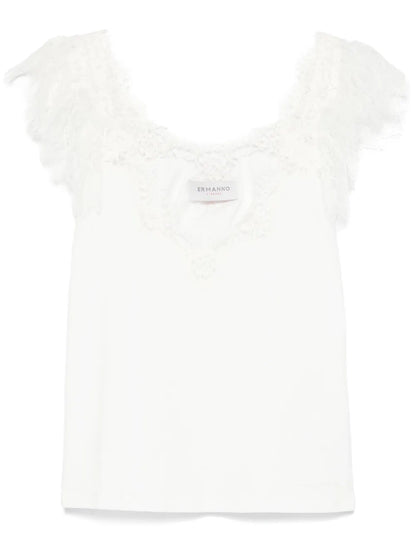 Lace-Trim Tank Top