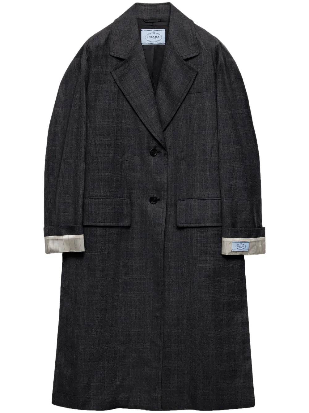Single-Breasted Wool Coat