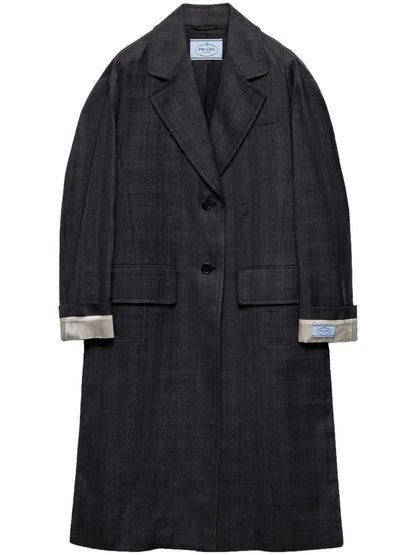 Single-Breasted Wool Coat