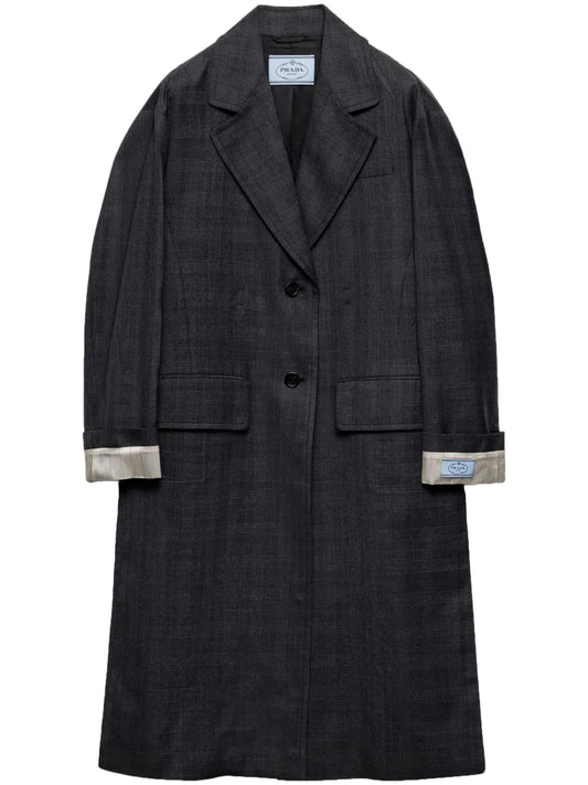 Single-Breasted Wool Coat