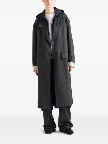Single-Breasted Wool Coat