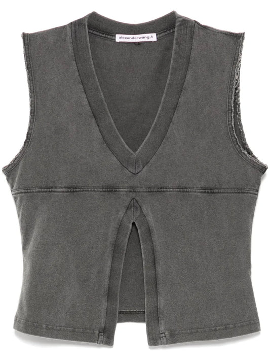 Double V-Neck Tank Top