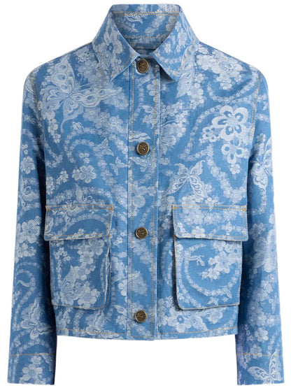 Denim Jacquard Jacket