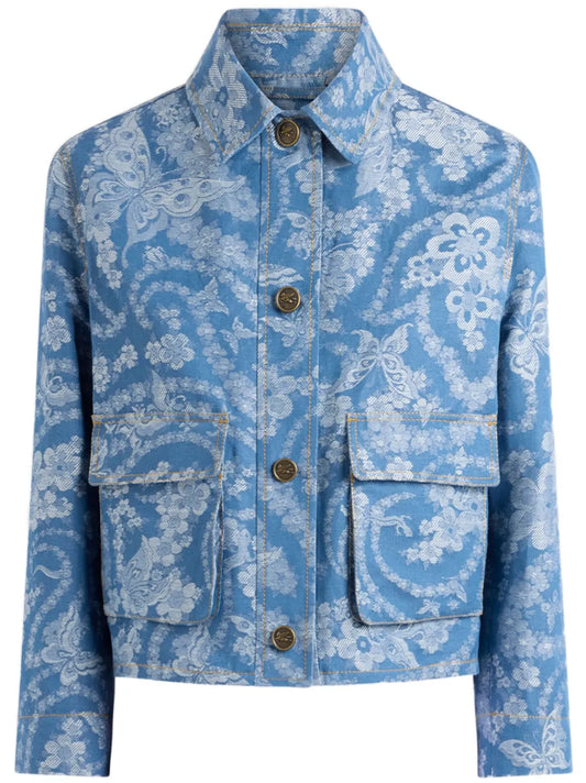 Denim Jacquard Jacket