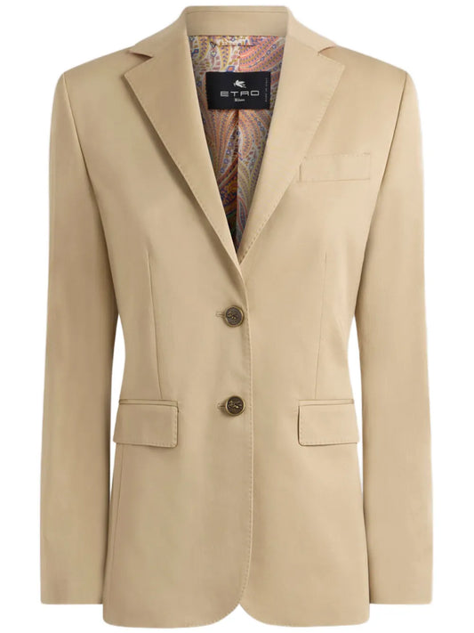 Pegaso-Buttons Cotton Blazer