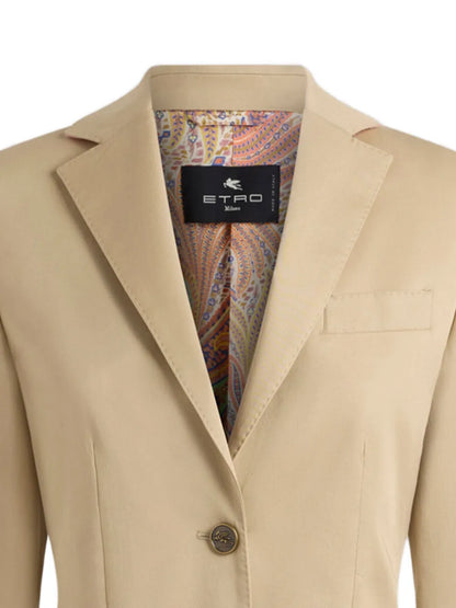 Pegaso-Buttons Cotton Blazer