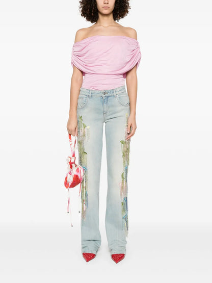 Bead-Tassel Jeans
