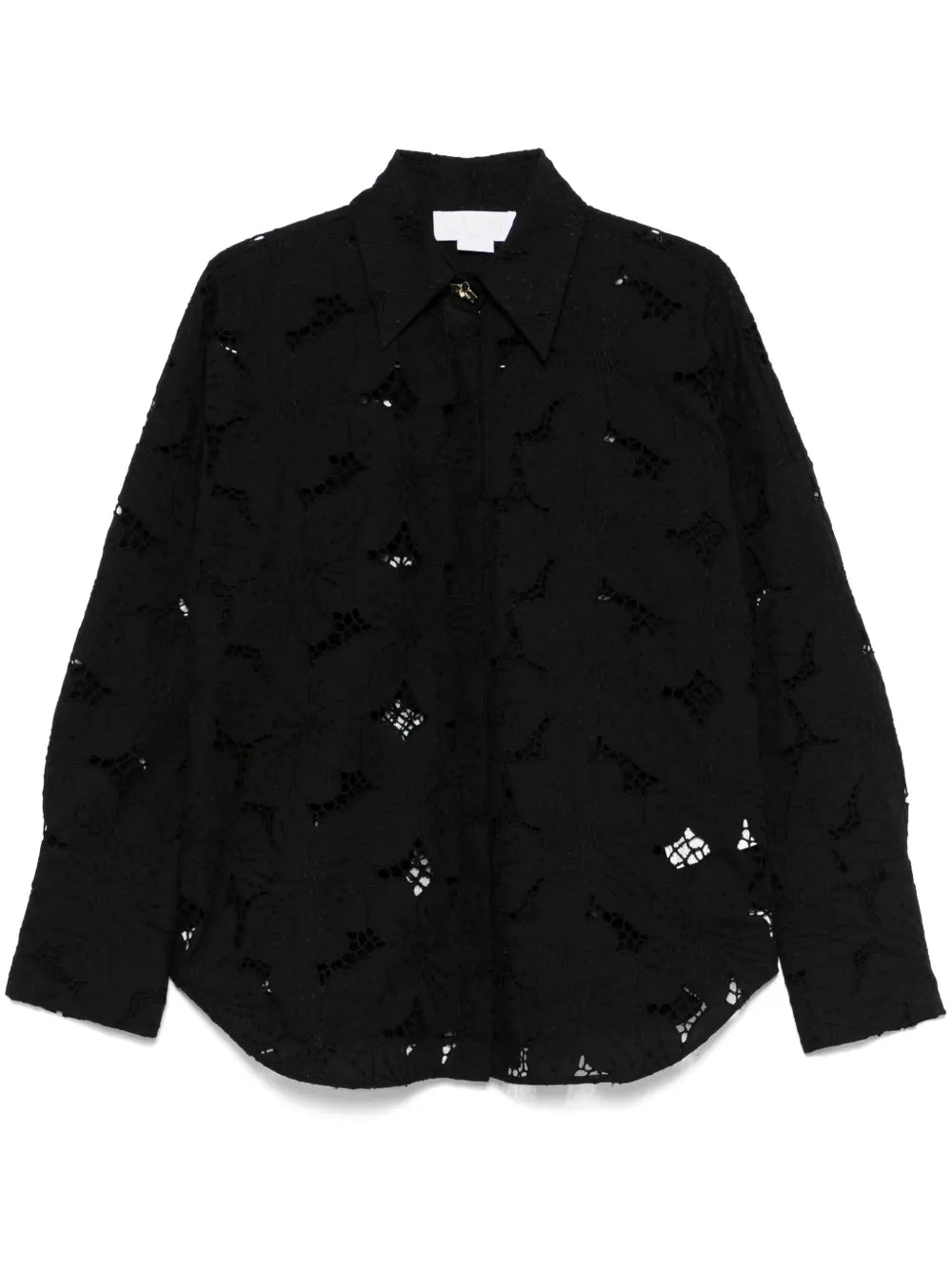 Floral-Embroidered Shirt