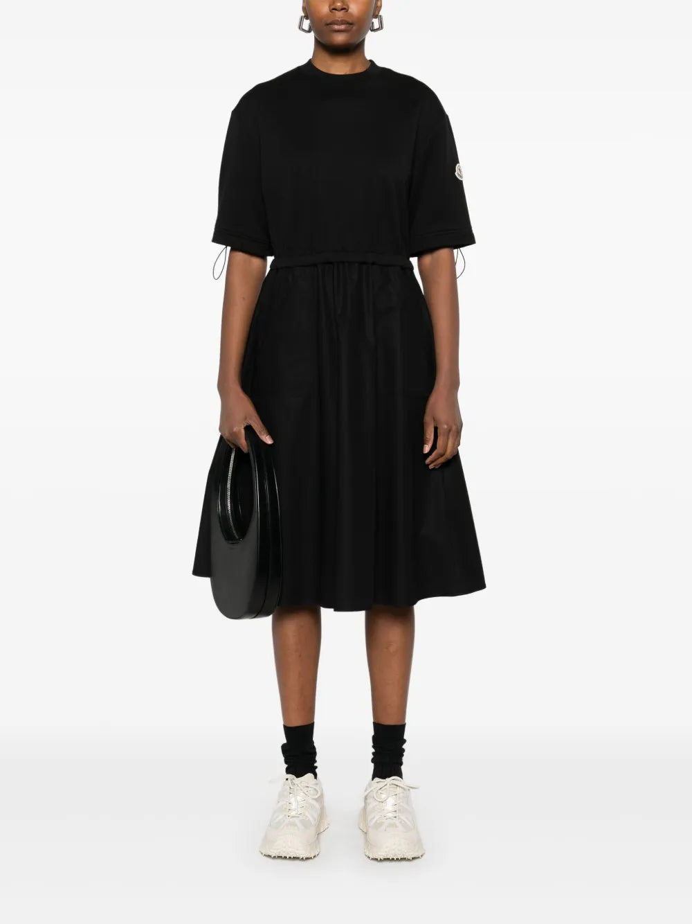 Contras-Panel Midi Dress