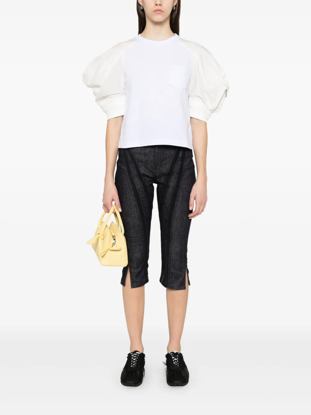Short Puff-Sleeves T-Shirt