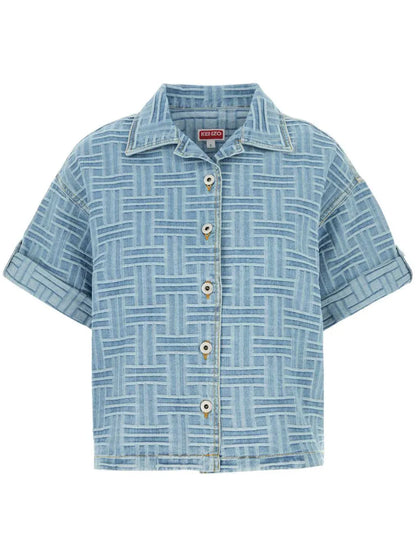 Embroidered Denim Shirt