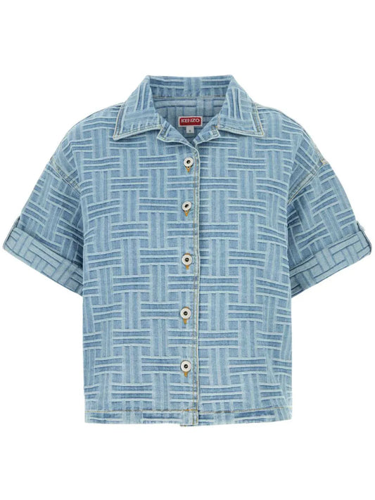 Embroidered Denim Shirt