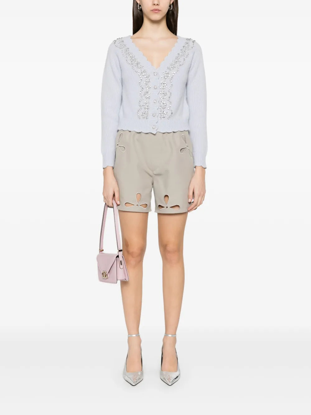 Crystal-Embellished Cardigan