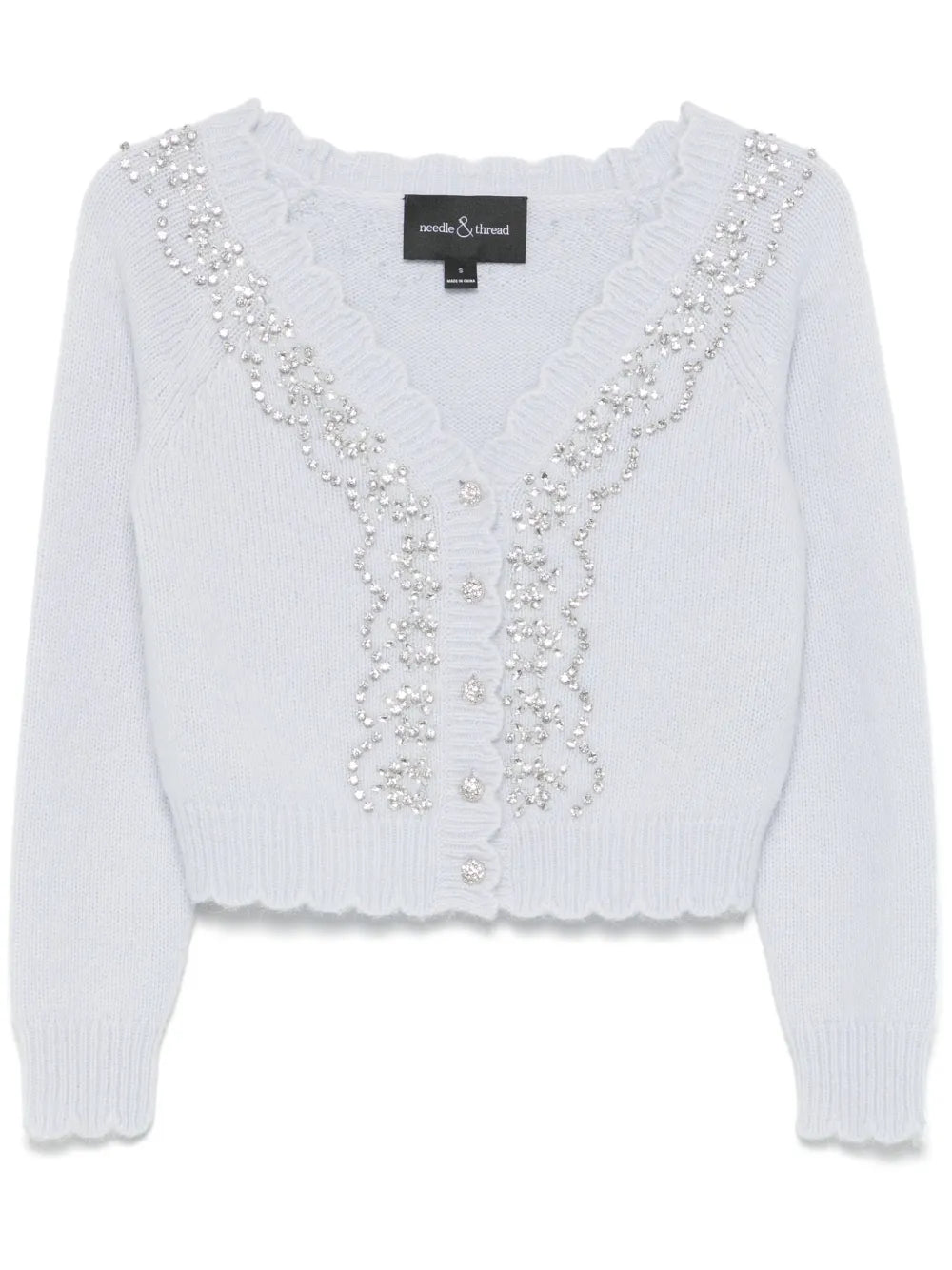 Crystal-Embellished Cardigan