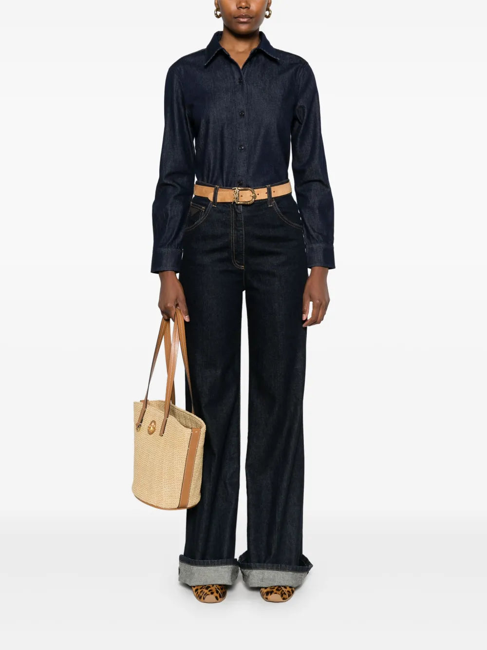Drape Denim Shirt