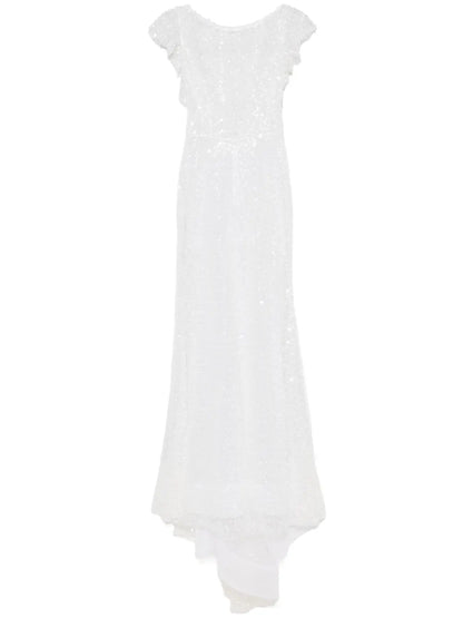 Sequin-Embellished Maxi Dress